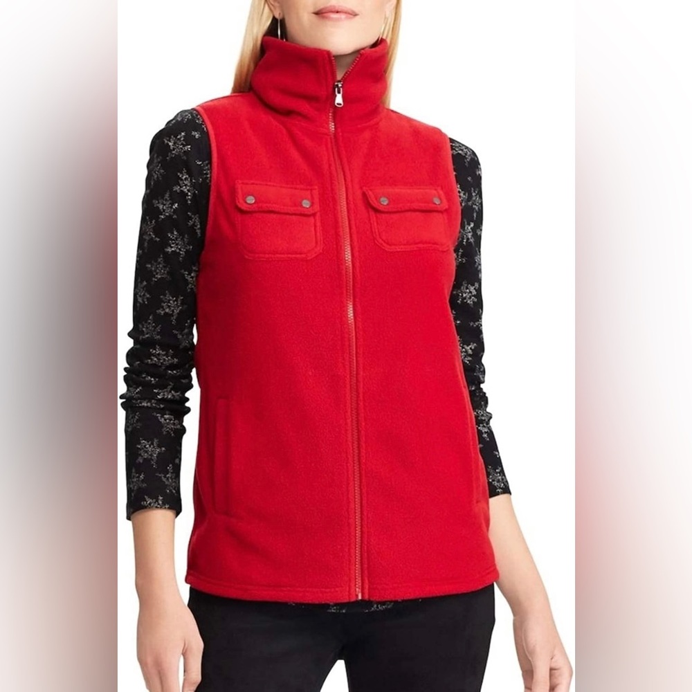 Chaps Women’s Mockneck Sleeveless Vest